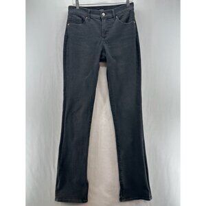 EXPRESS Jeans Womens 8L Skyscraper Mid Rise Bootcut Dark Washed Denim Black